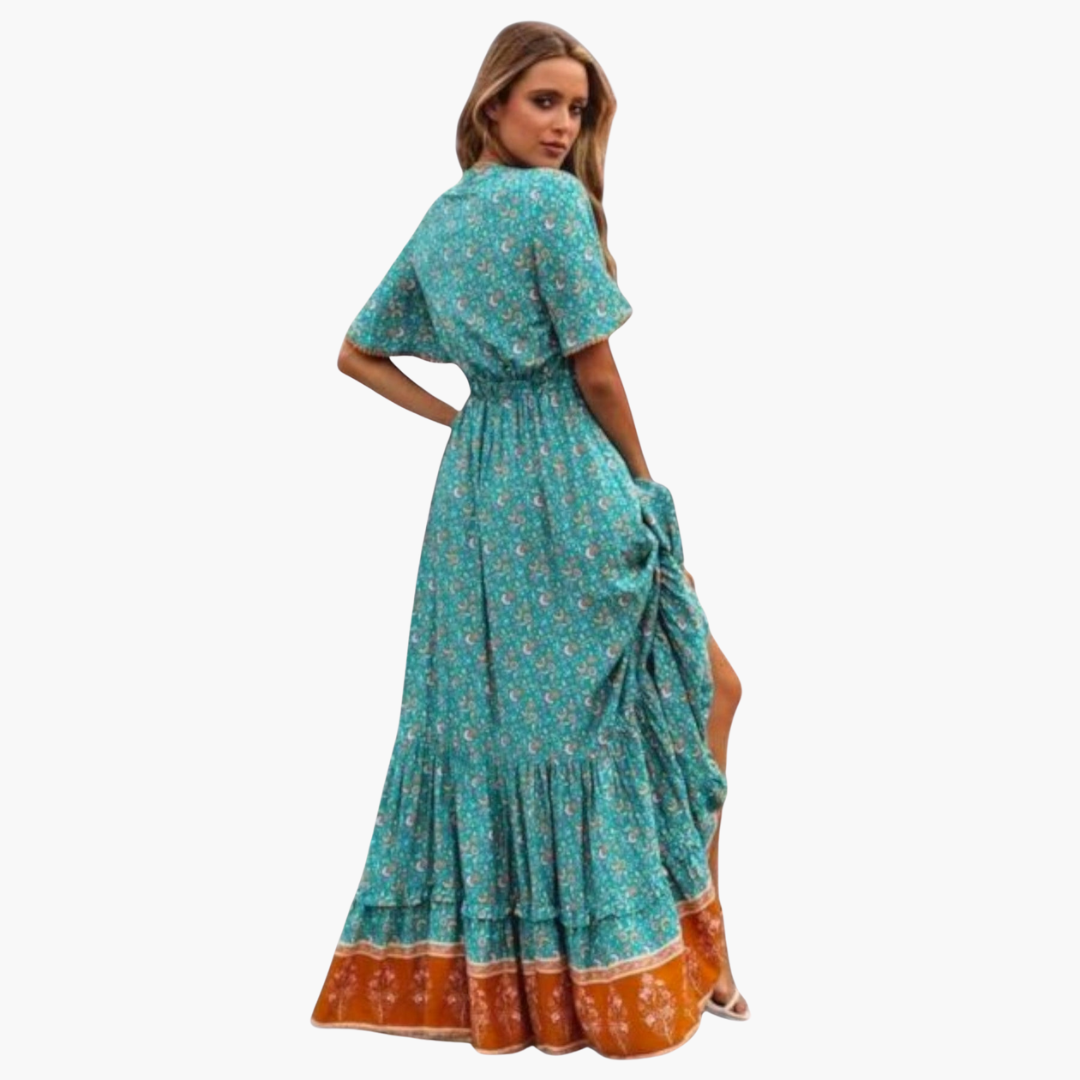 Florales Maxi Kleid für Damen