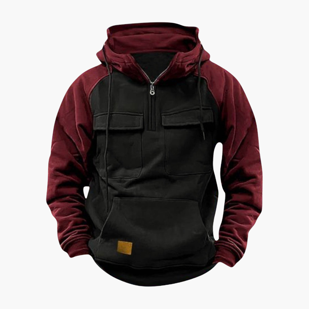 Halb-Zip Kapuzenpullover für Herren