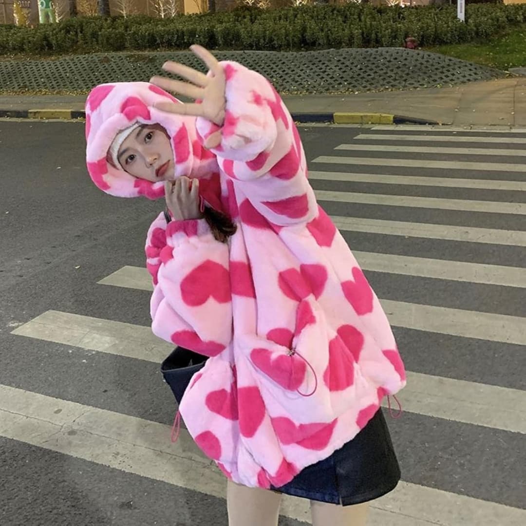 Herzförmige Freizeitjacket für Damen
