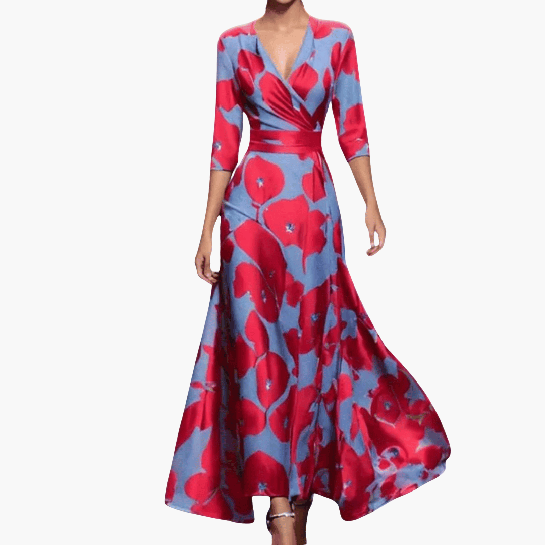 Blumen Maxi Kleid für Damen