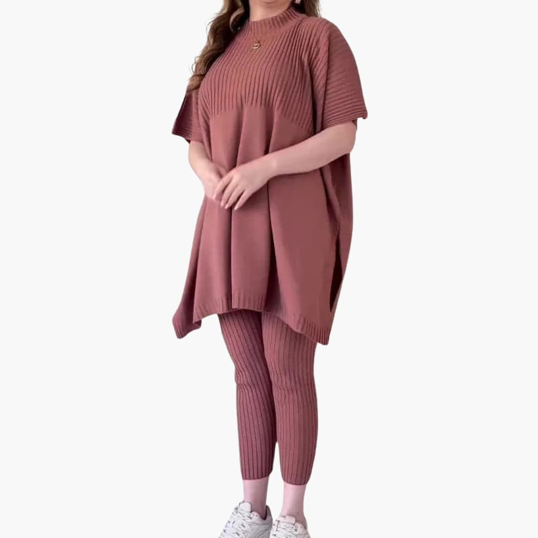 Langarm Strick-Zweiteiler für Damen
