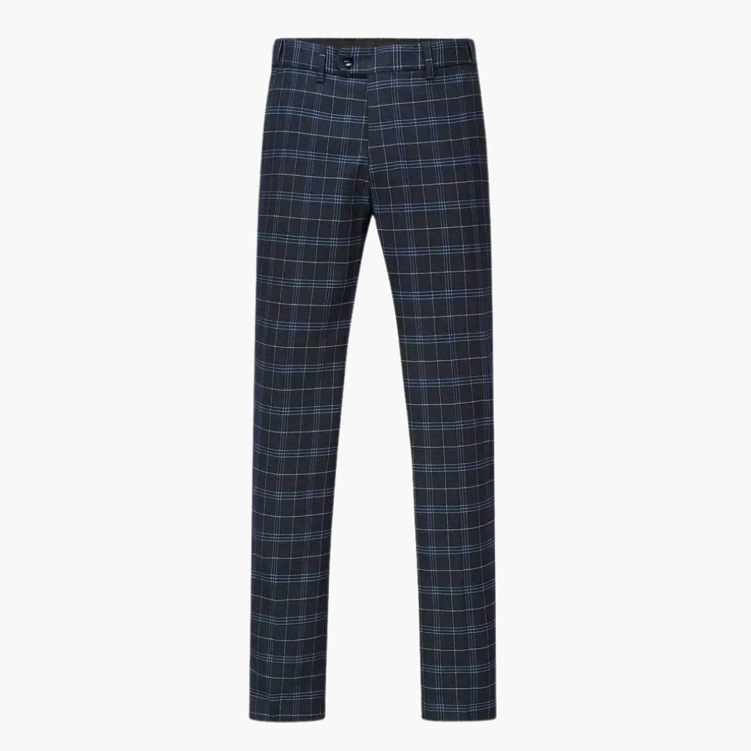 Kariertes Slim Fit Anzugset für Herren