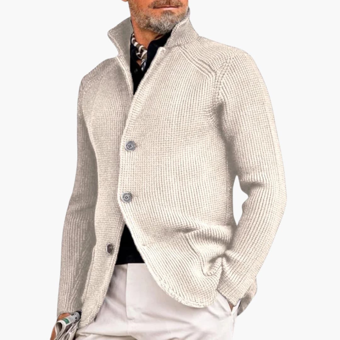 Feinstrick-Strickjacke für Herren