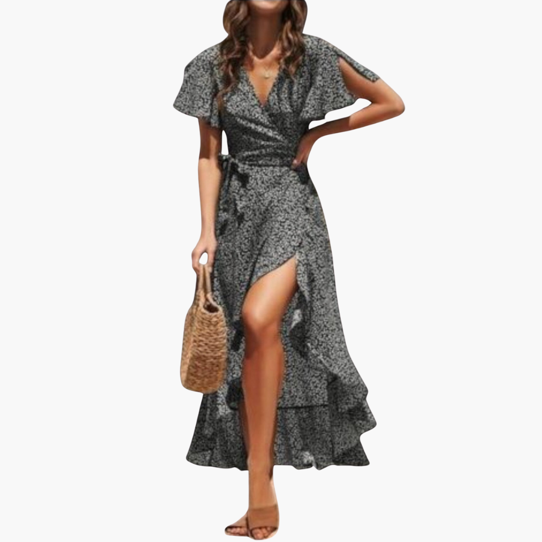 Wickel Maxi Kleid für Damen