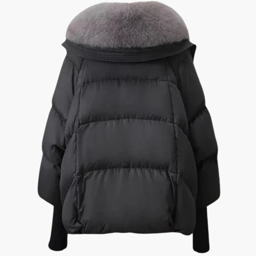Kunstpelzkragen Jacke für Damen