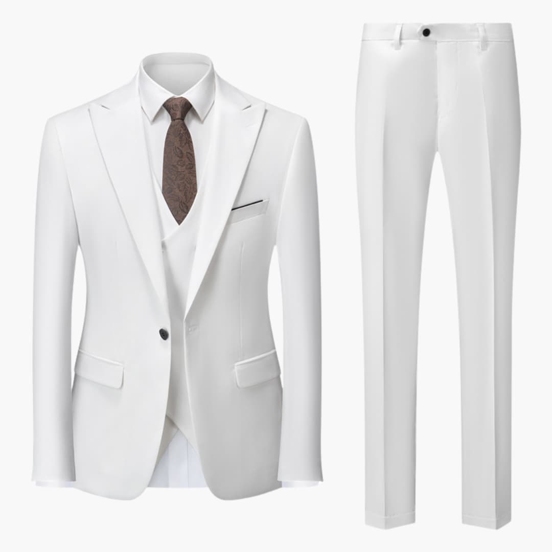 Dreiteiliger Slim-Fit Herrenanzug