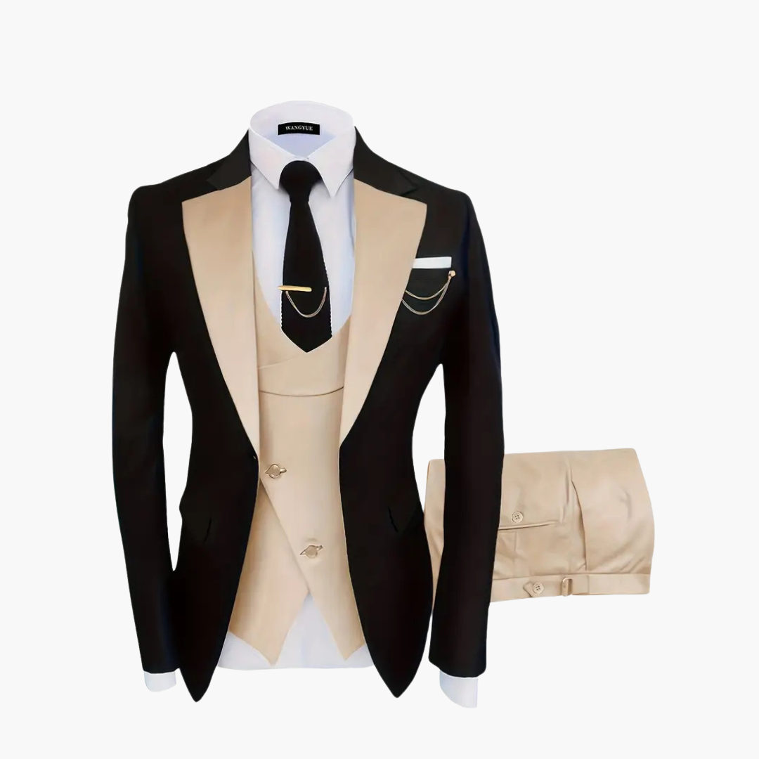 Slim Fit Anzug mit Weste für Herren