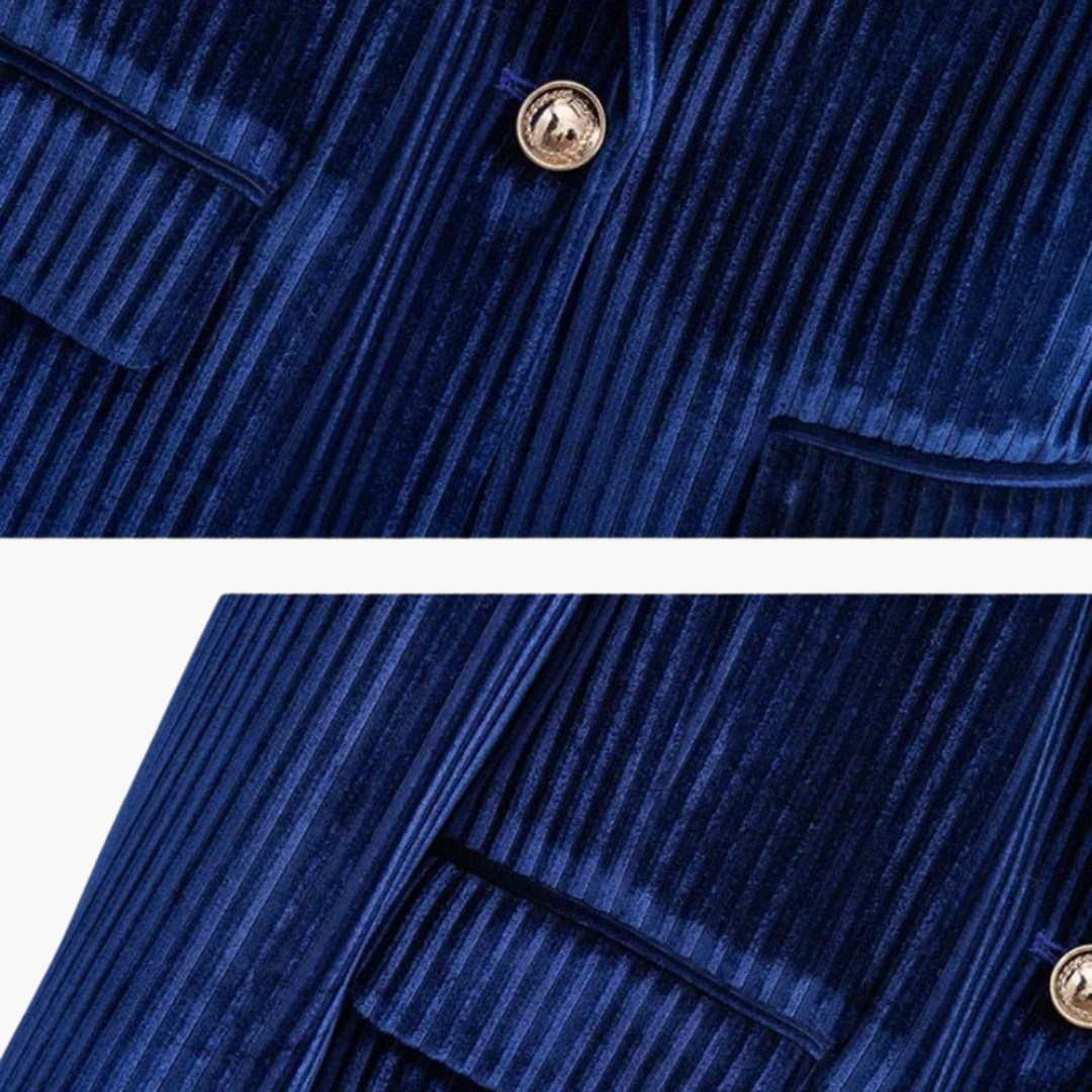 Cordblazer Retro Passform für Damen