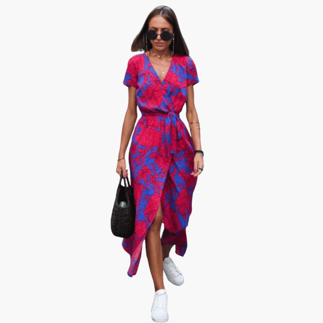 Wickelkleid Mit Taillierung für Damen