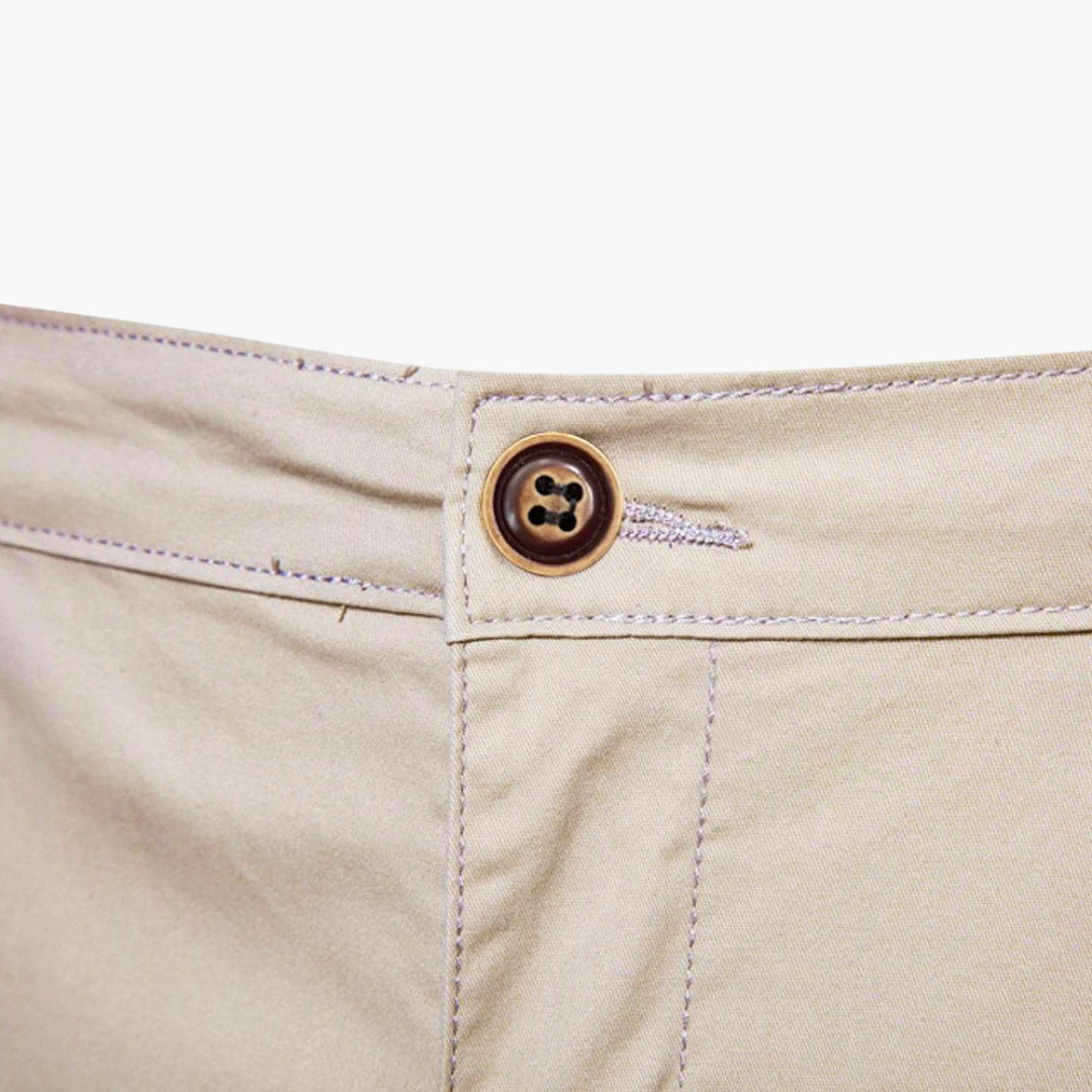 Bundfalten Shorts mit Umschlag für Herren