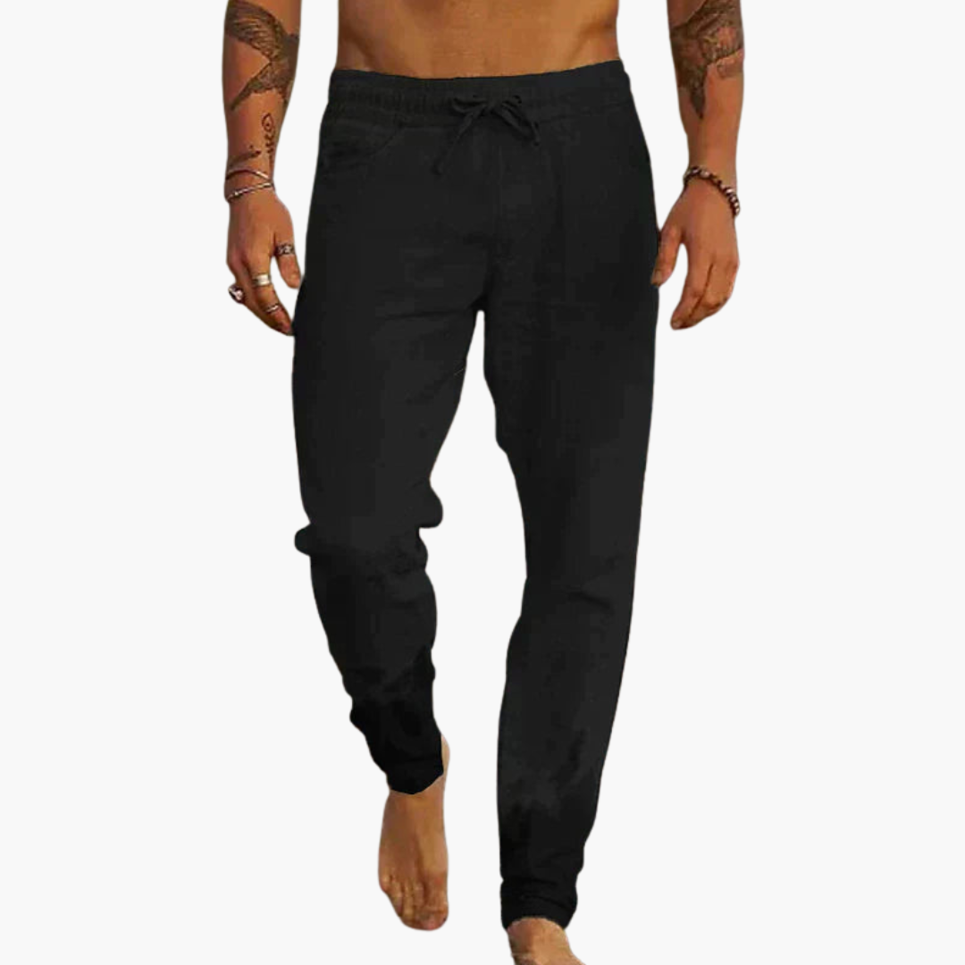 Strukturierte Sommerhose mit Bund für Herren