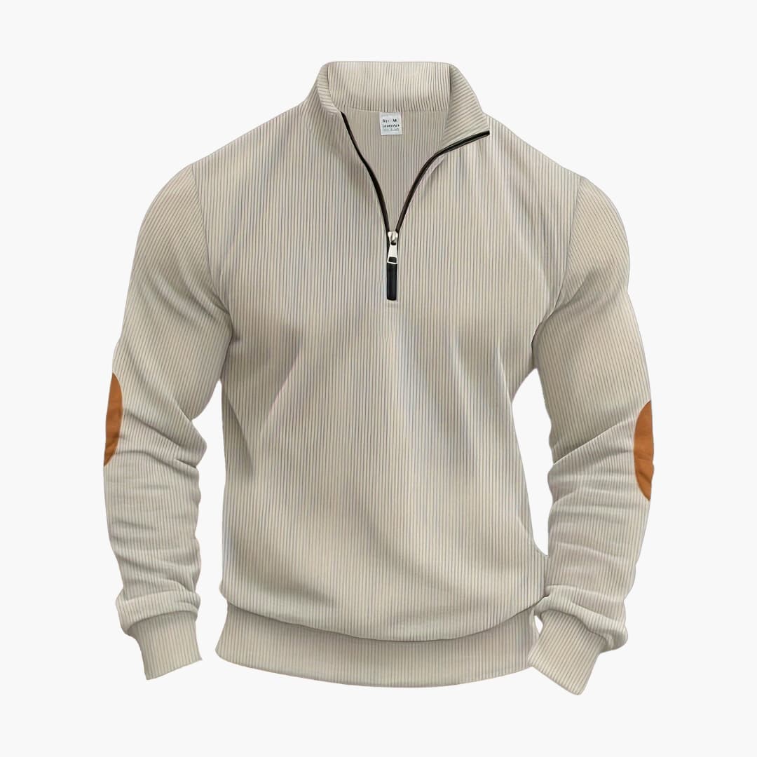 Klassischer Halbzip Strickpullover für Herren