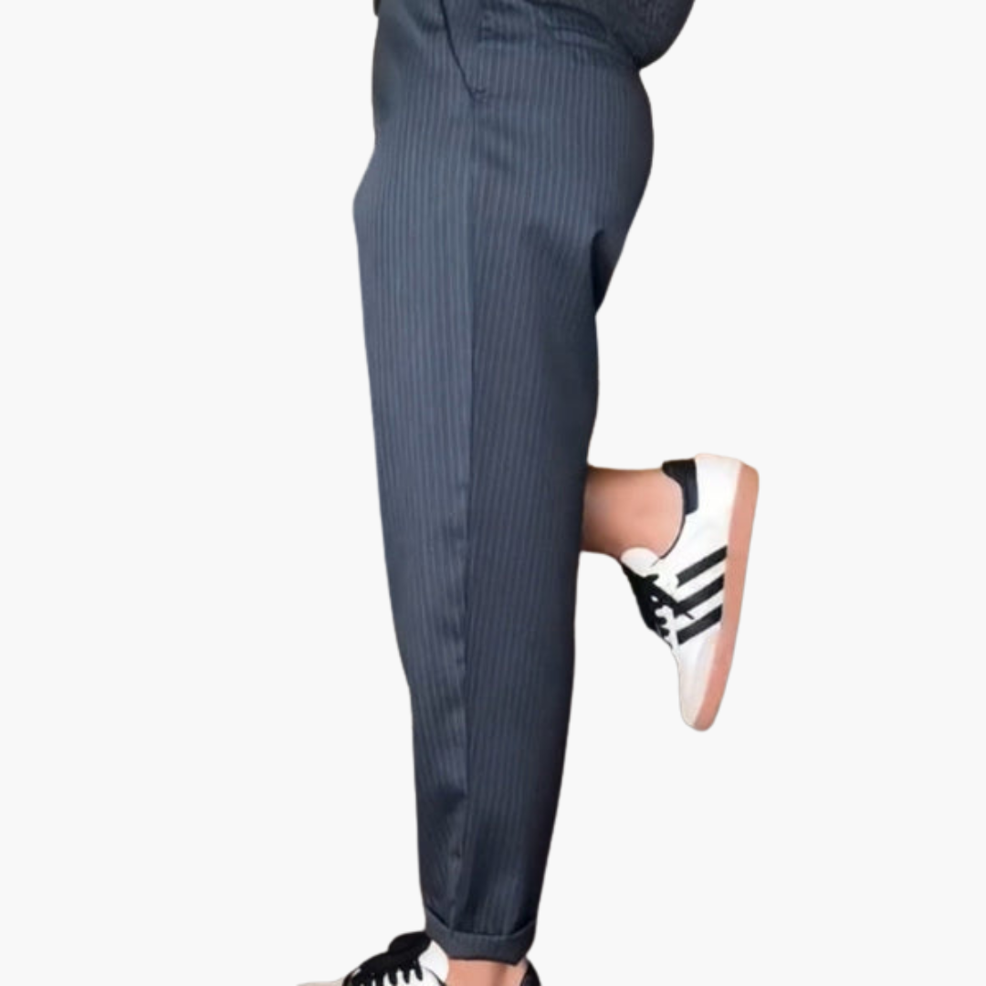 Gestreifte Stoffhose für Herren