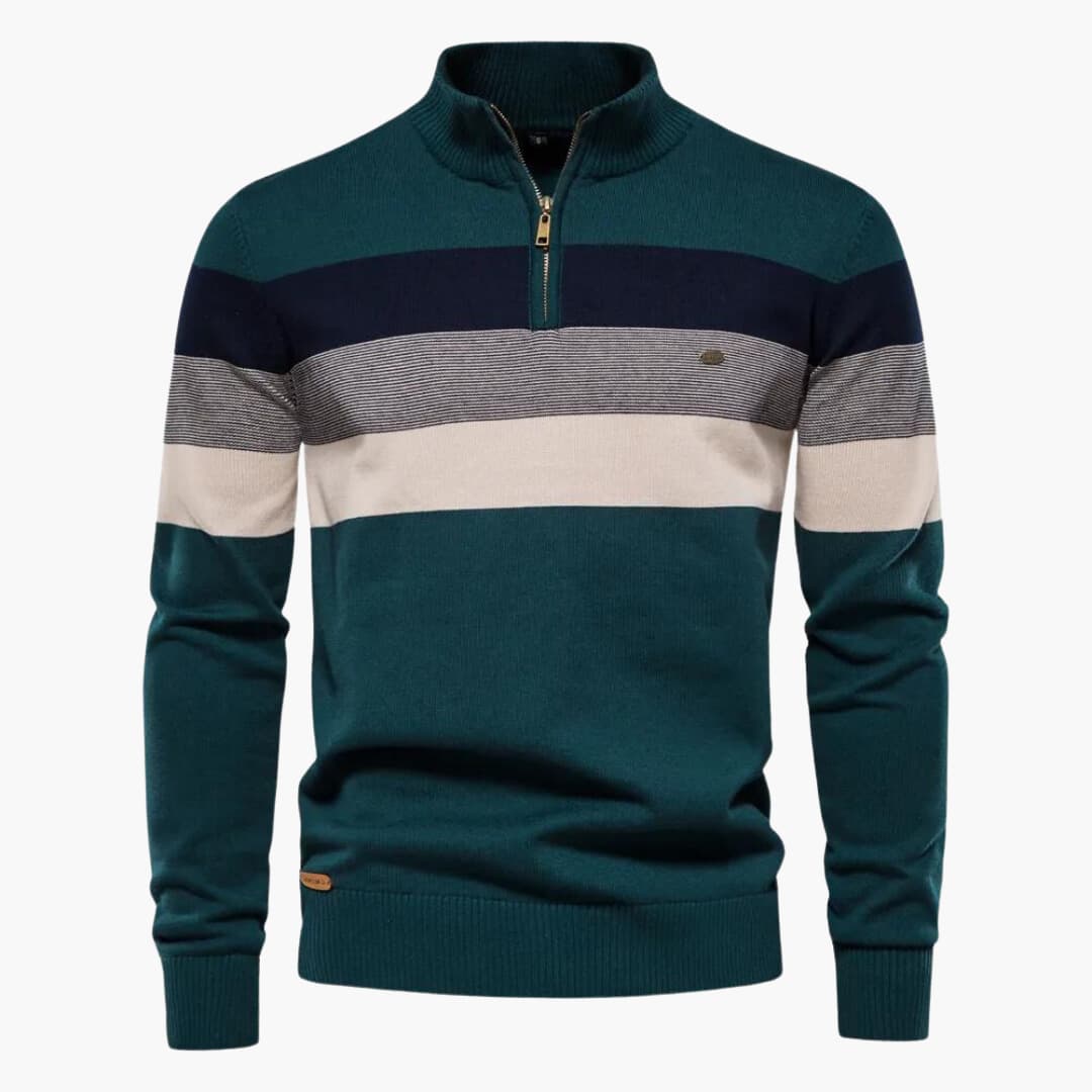 Viertelreißverschluss Pullover für Herren