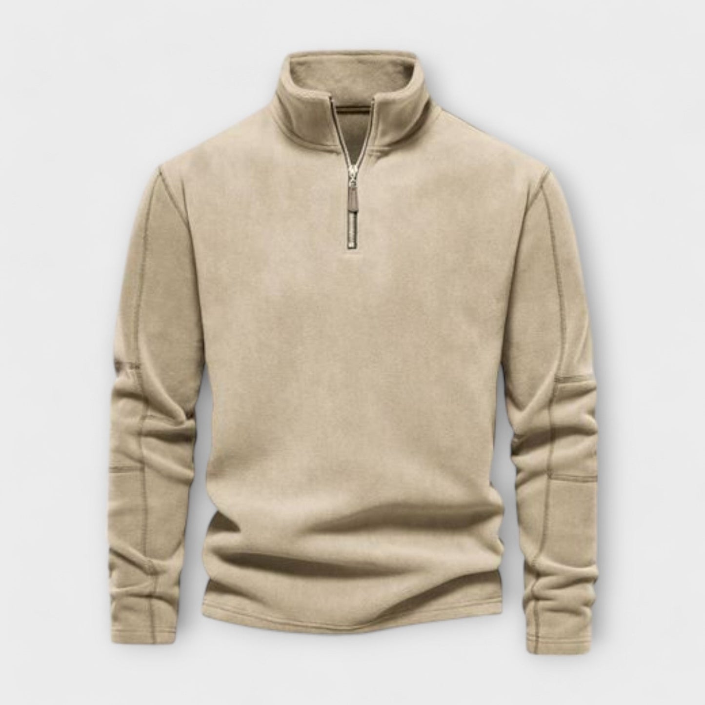 Fleece Langarm Pullover für Herren