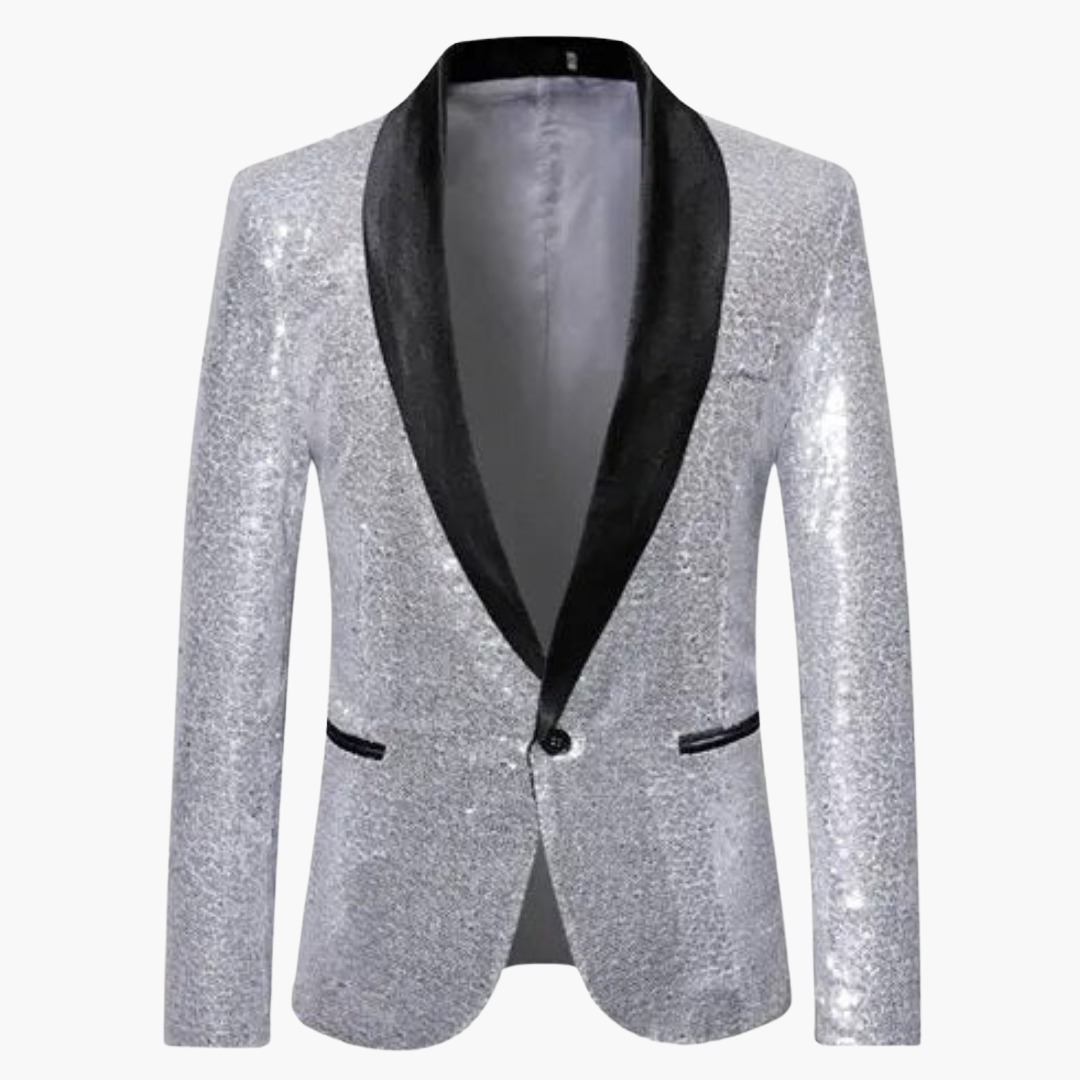 Festlicher Pailletten Anzugjacke für Herren