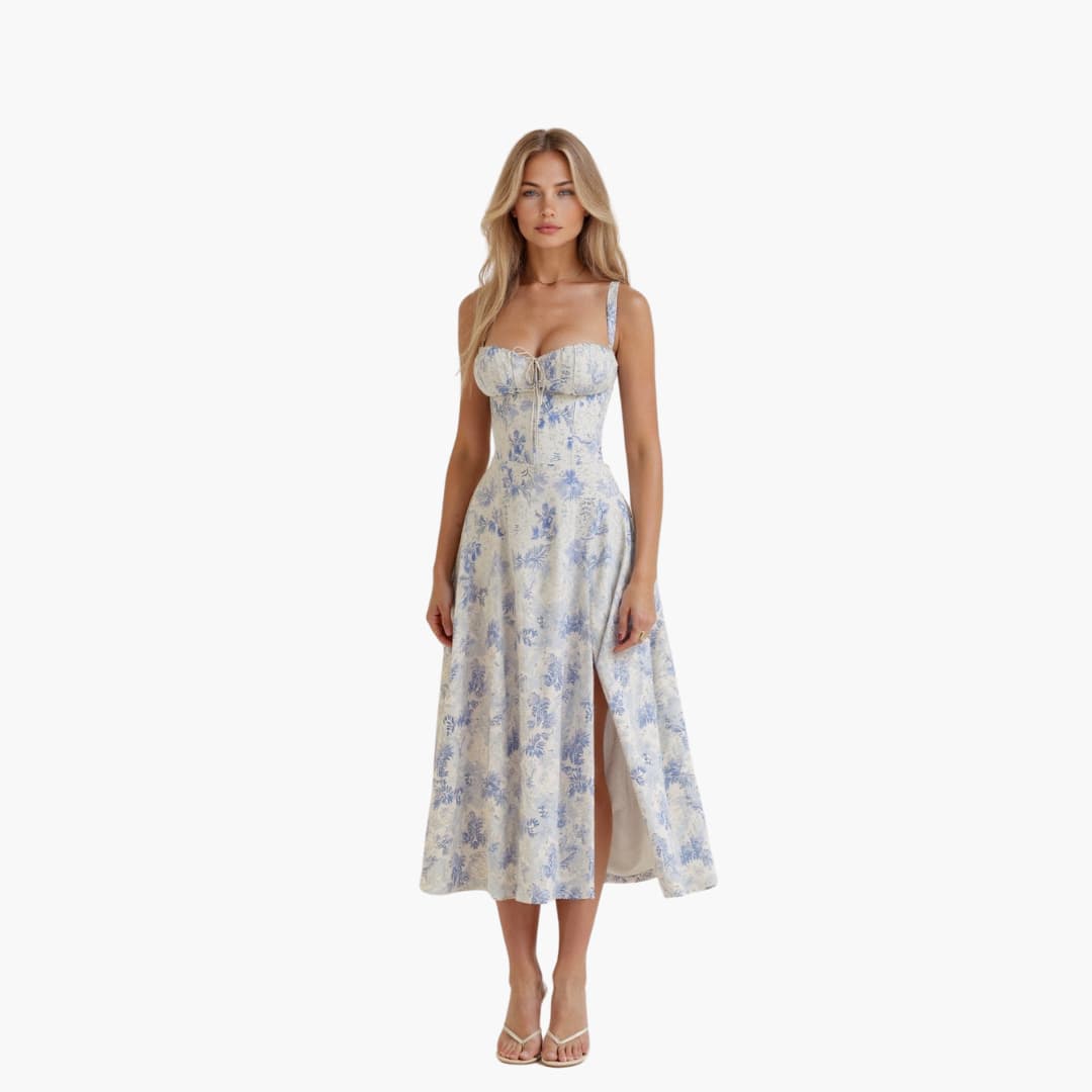 Spitzenschnürung Taillenkleid für Damen
