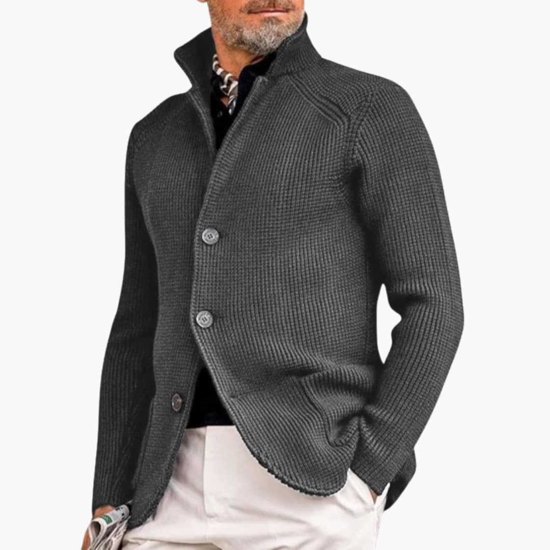 Feinstrick-Strickjacke für Herren