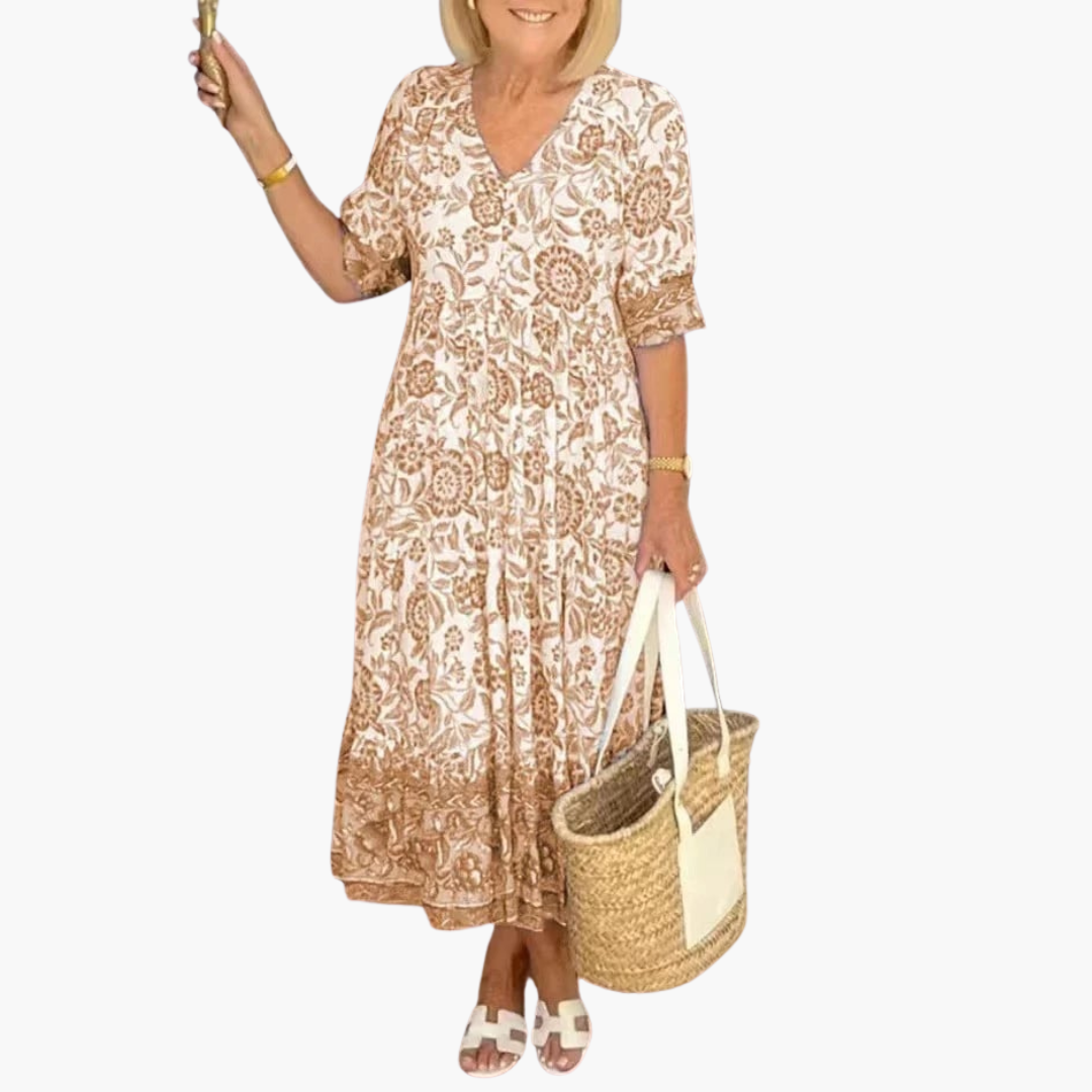 Lockerer Boho Kleid für Damen