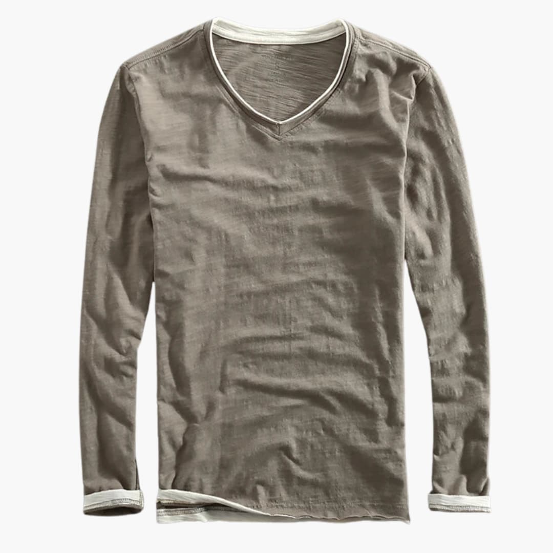 Langarm T-Shirt mit Klassischem Schnitt für Herren