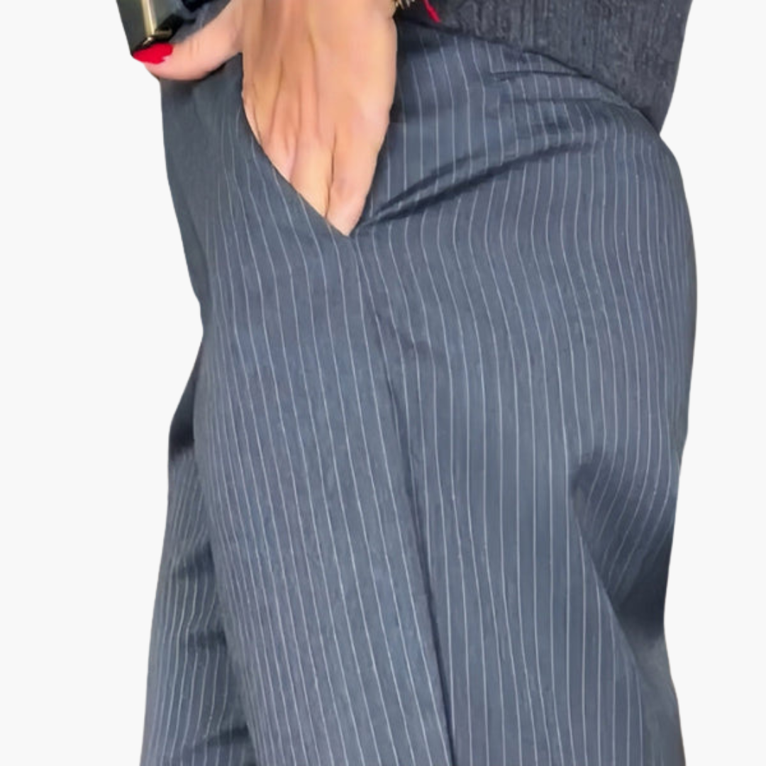 Gestreifte Stoffhose für Herren