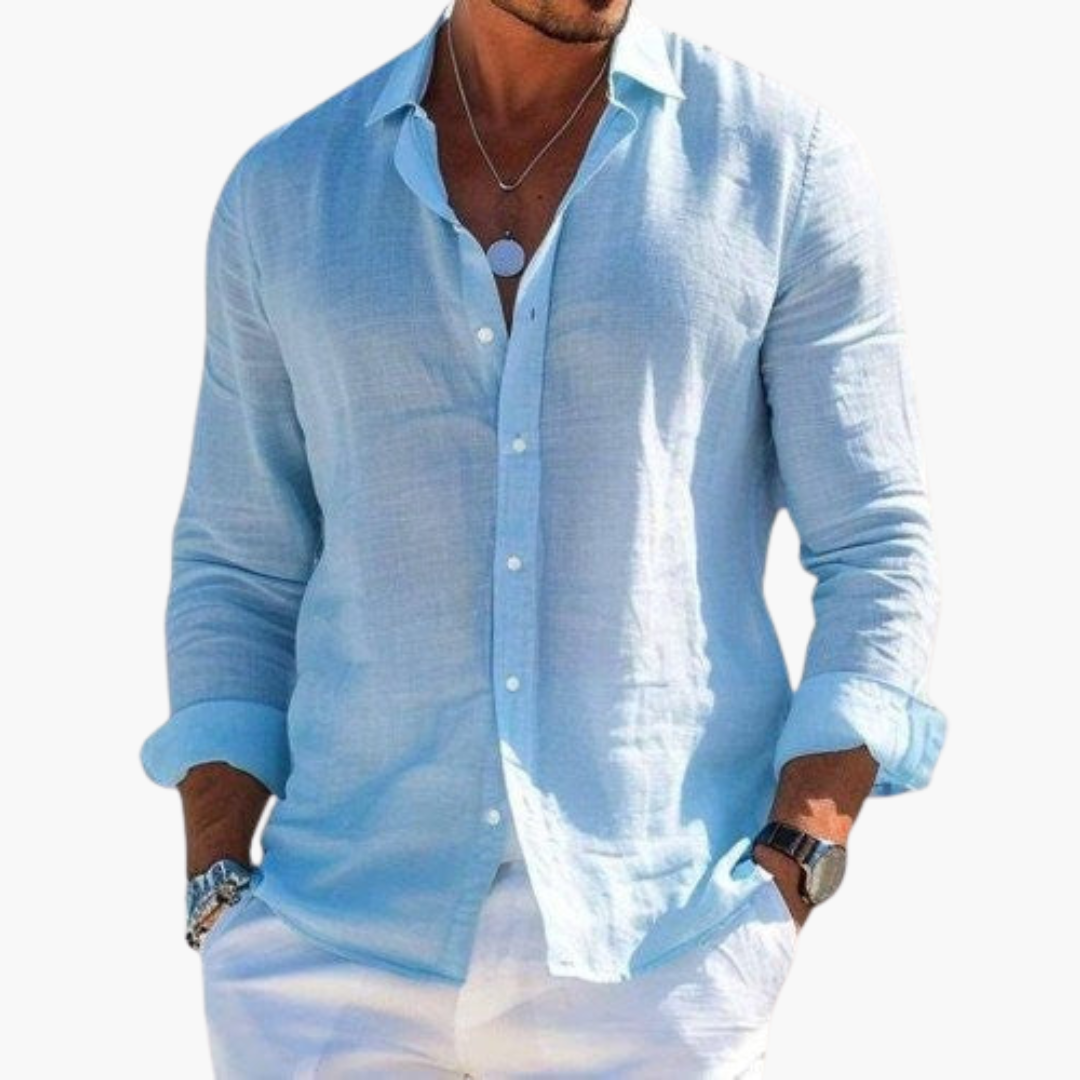 Slim Fit Langarmhemd für Herren