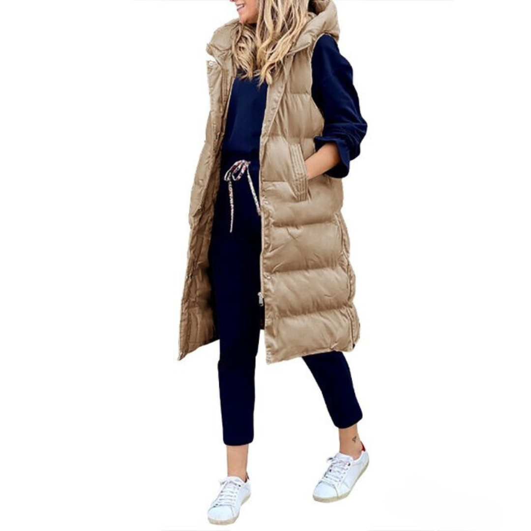 Langer Stepp-Bodywarmer für Damen