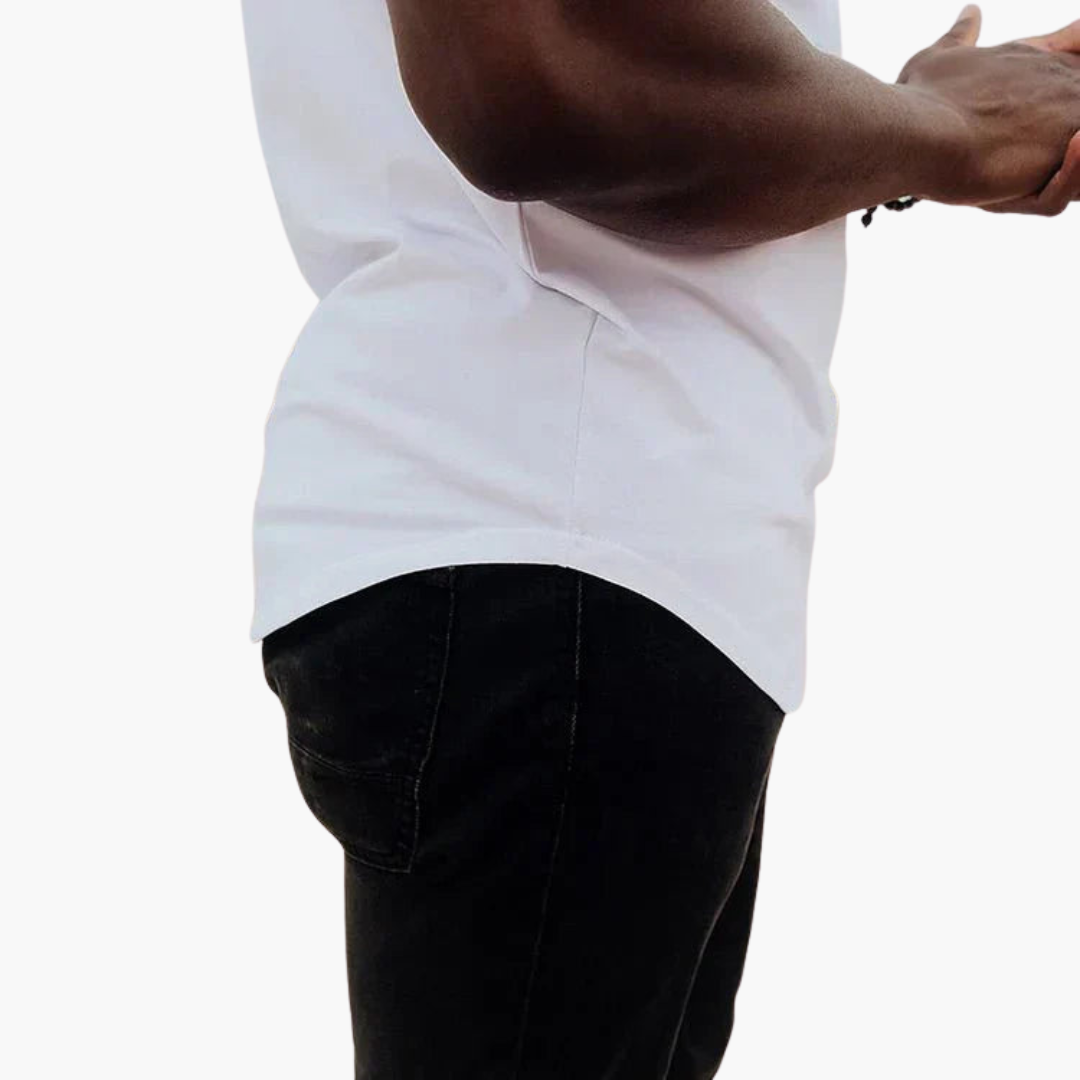 Slim Fit T-Shirt mit Saum für Herren