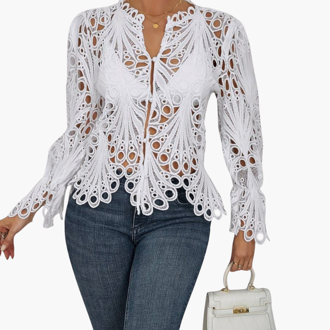 Asymmetrische Bluse für Damen