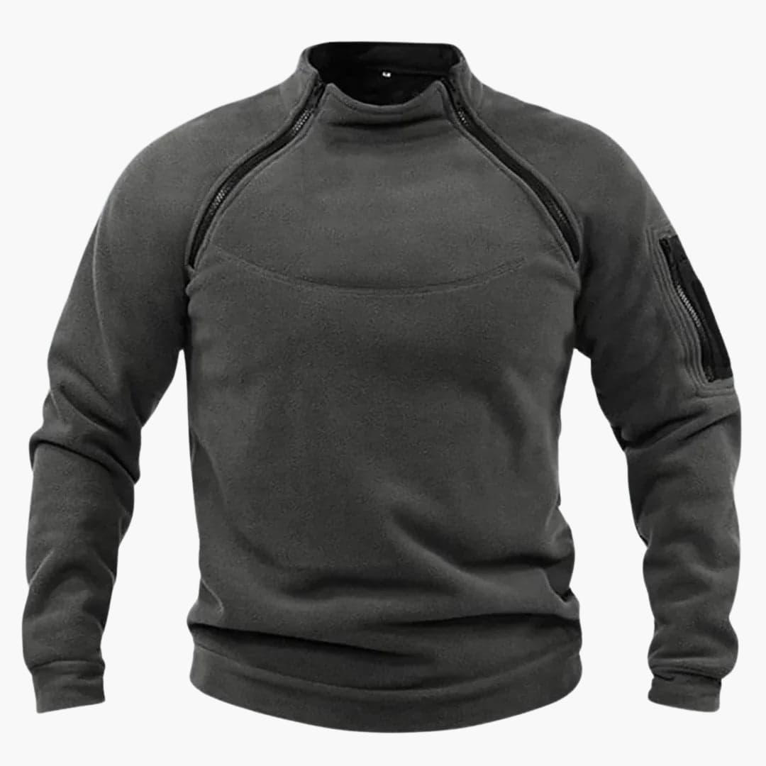 Fleece Pullover mit Reißverschluss für Herren