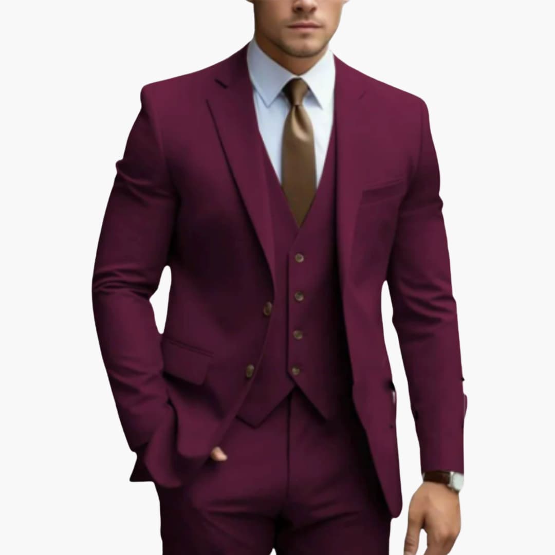 Eleganter Dreiteiler Anzug für Herren