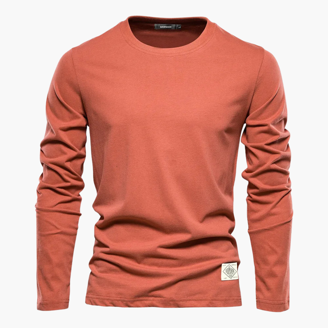 Elegantes Langarm-T-Shirt für Herren