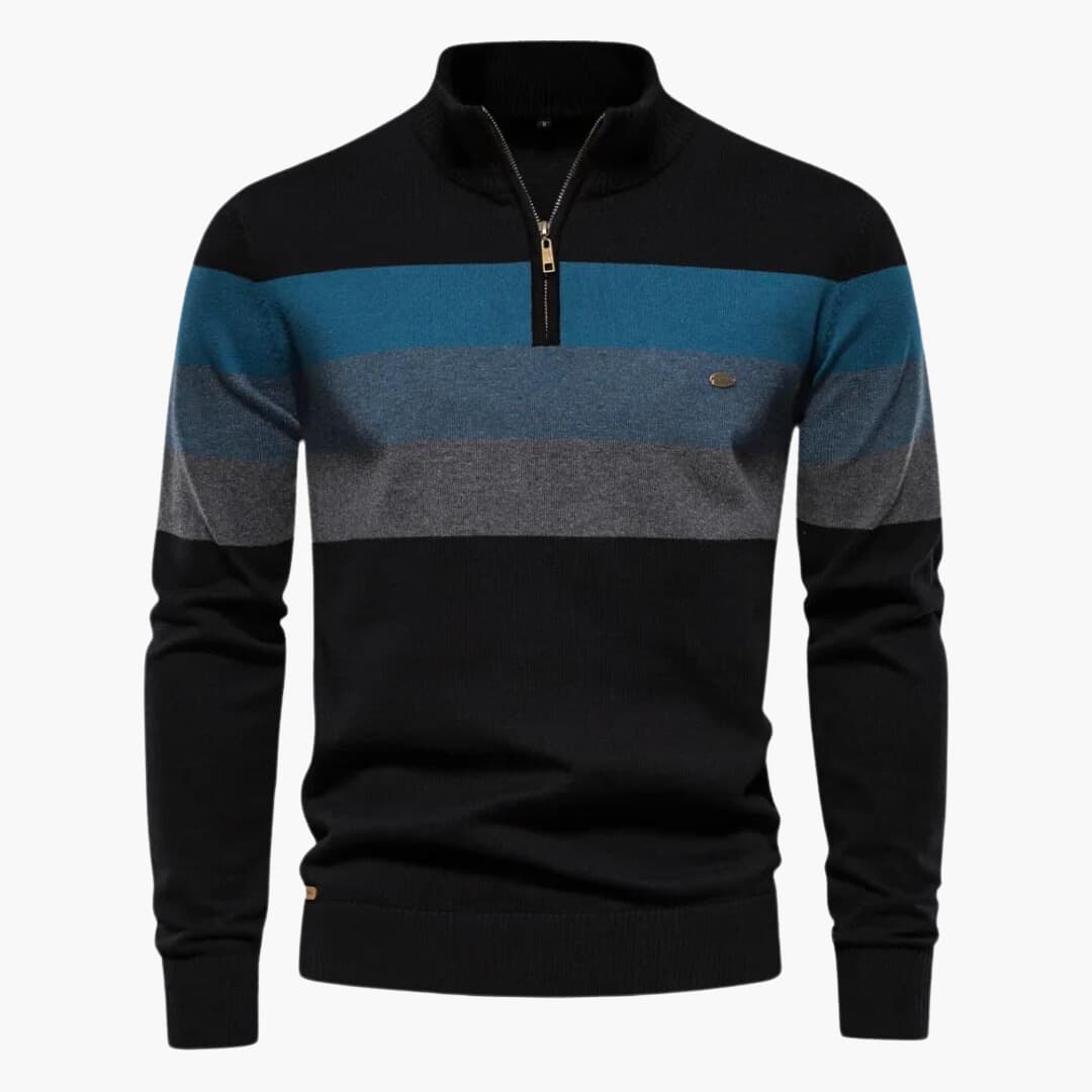 Viertelreißverschluss Pullover für Herren