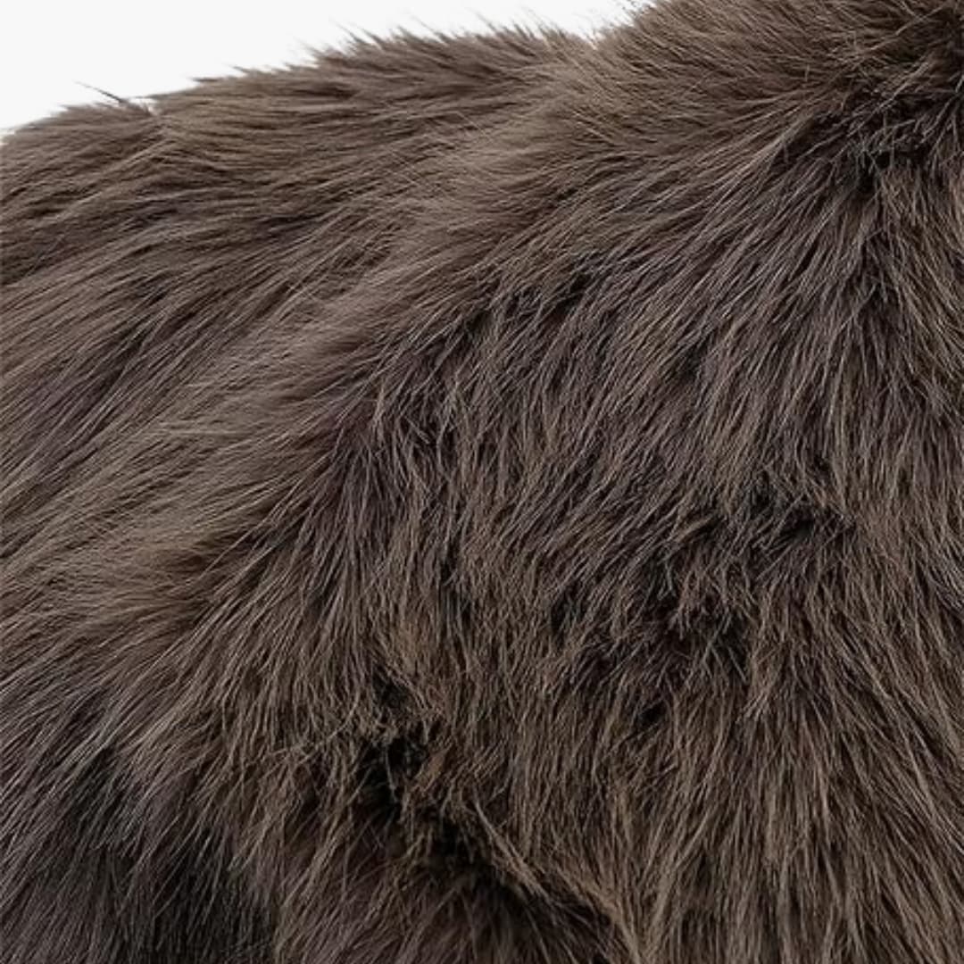 Flauschiger Mantel für Damen