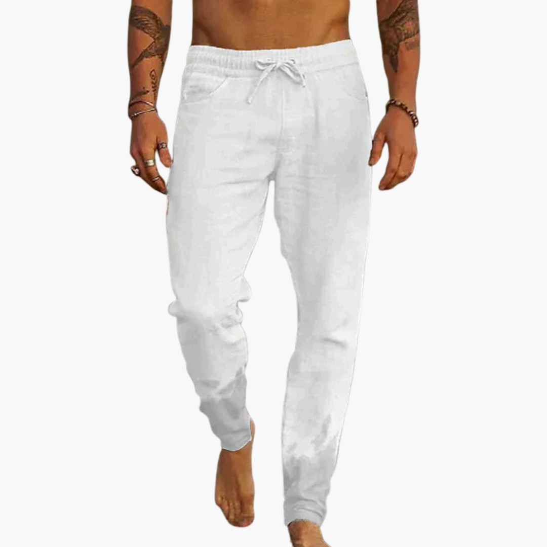 Strukturierte Sommerhose mit Bund für Herren