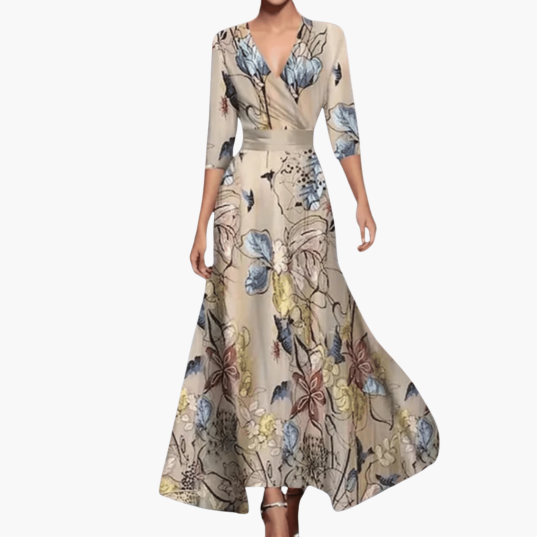 Blumen Maxi Kleid für Damen