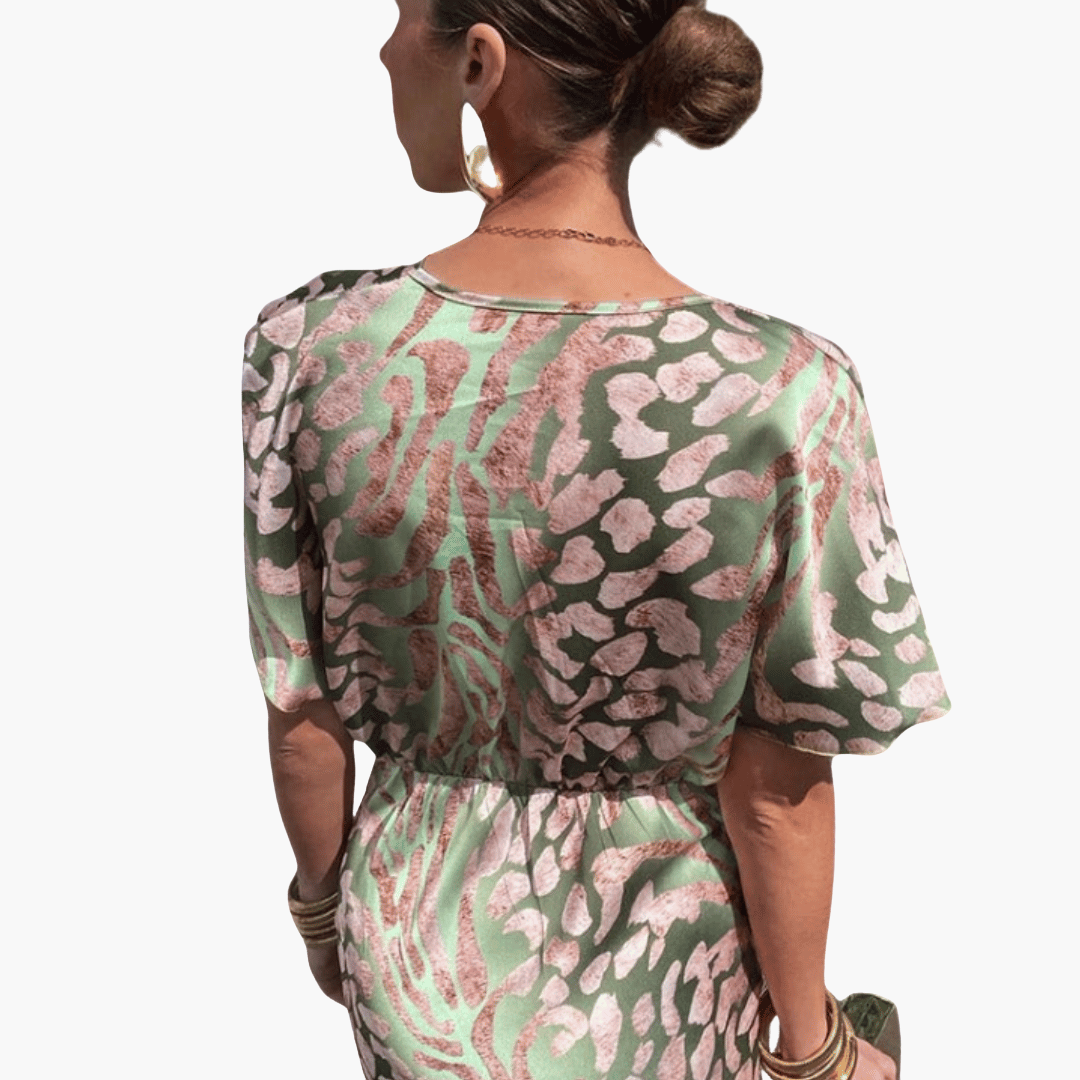 Twist V-Ausschnitt Maxikleid für Damen
