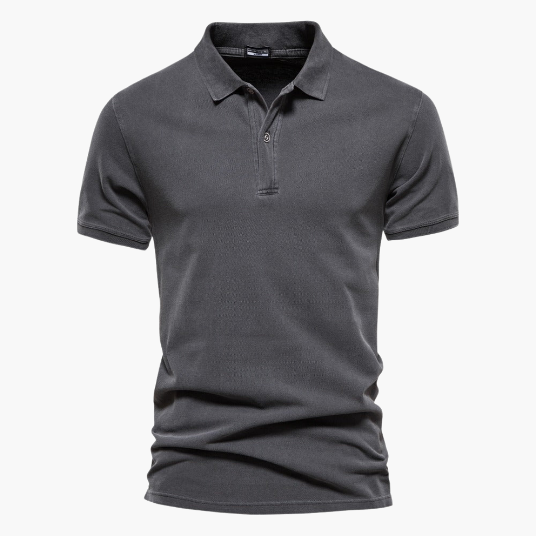 Schlankes Poloshirt mit Kragen für Herren
