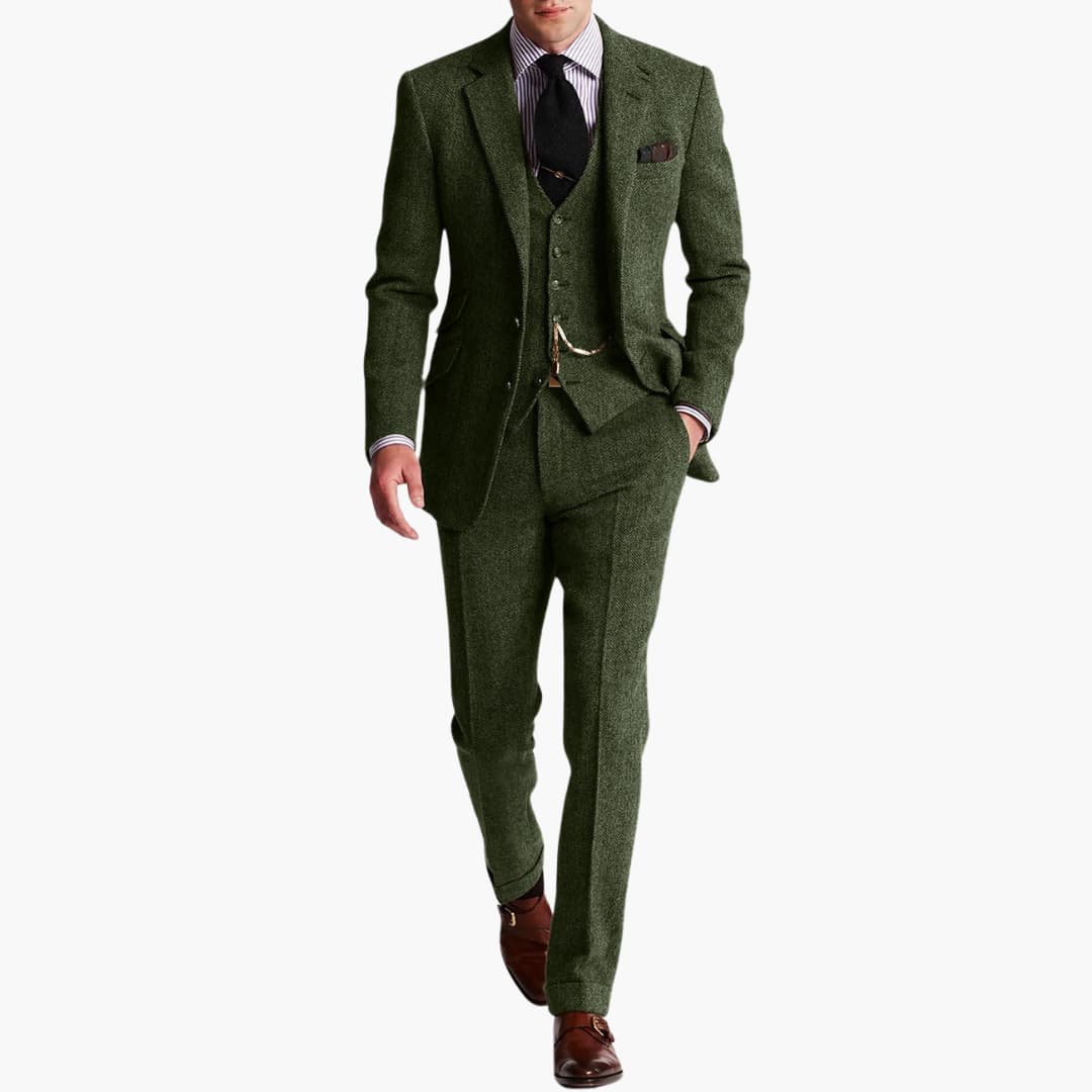 Slim Fit Anzug mit Weste für Herren