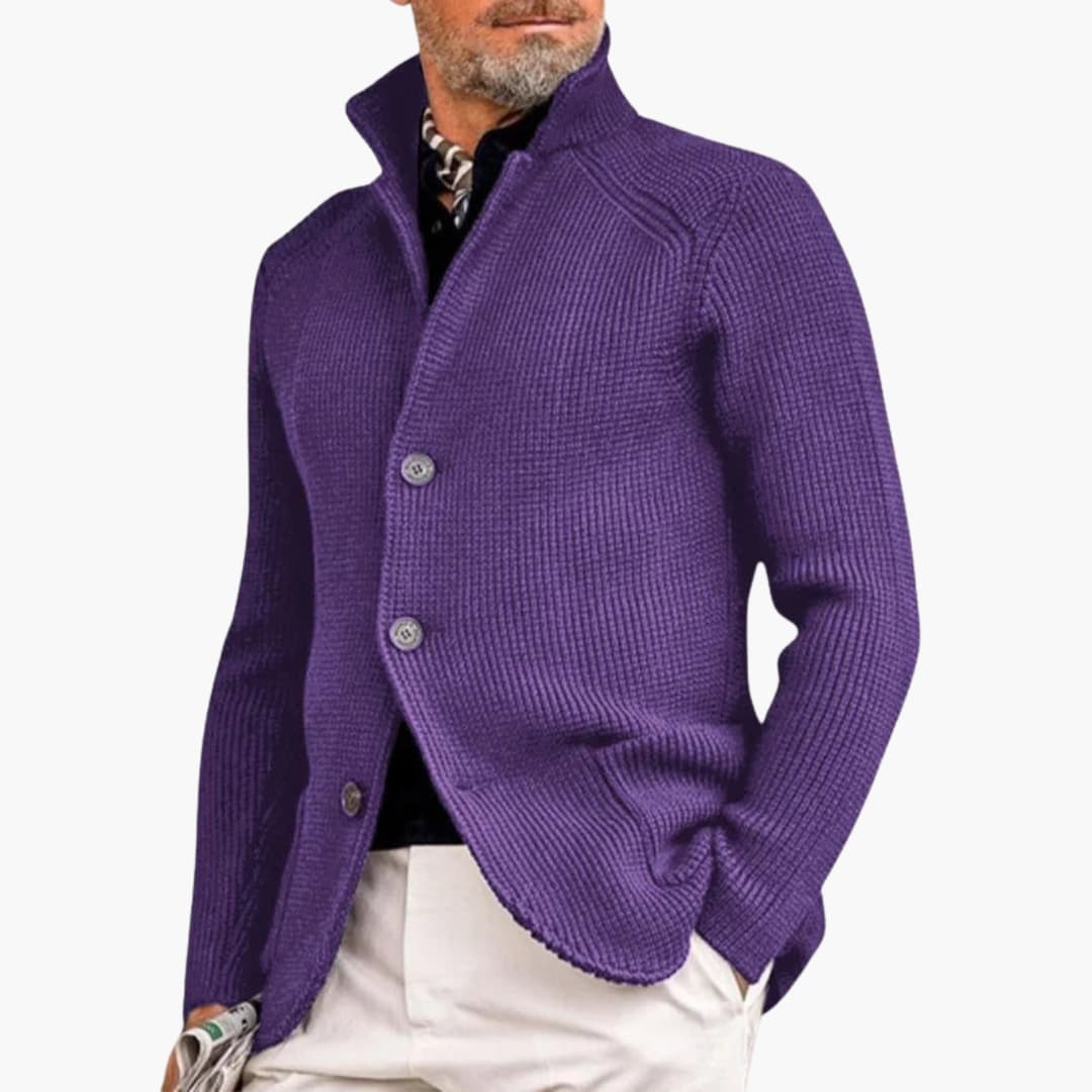 Feinstrick-Strickjacke für Herren