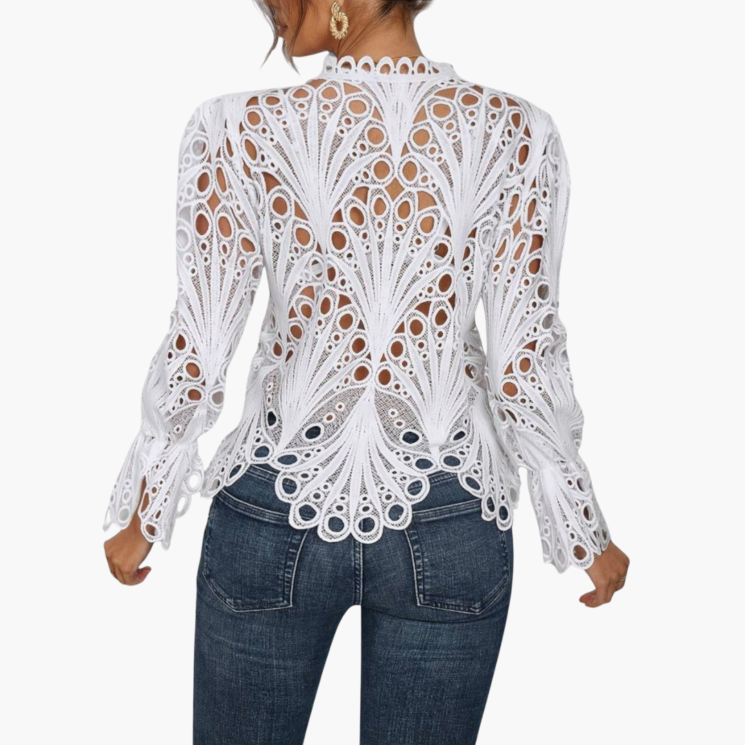 Asymmetrische Bluse für Damen