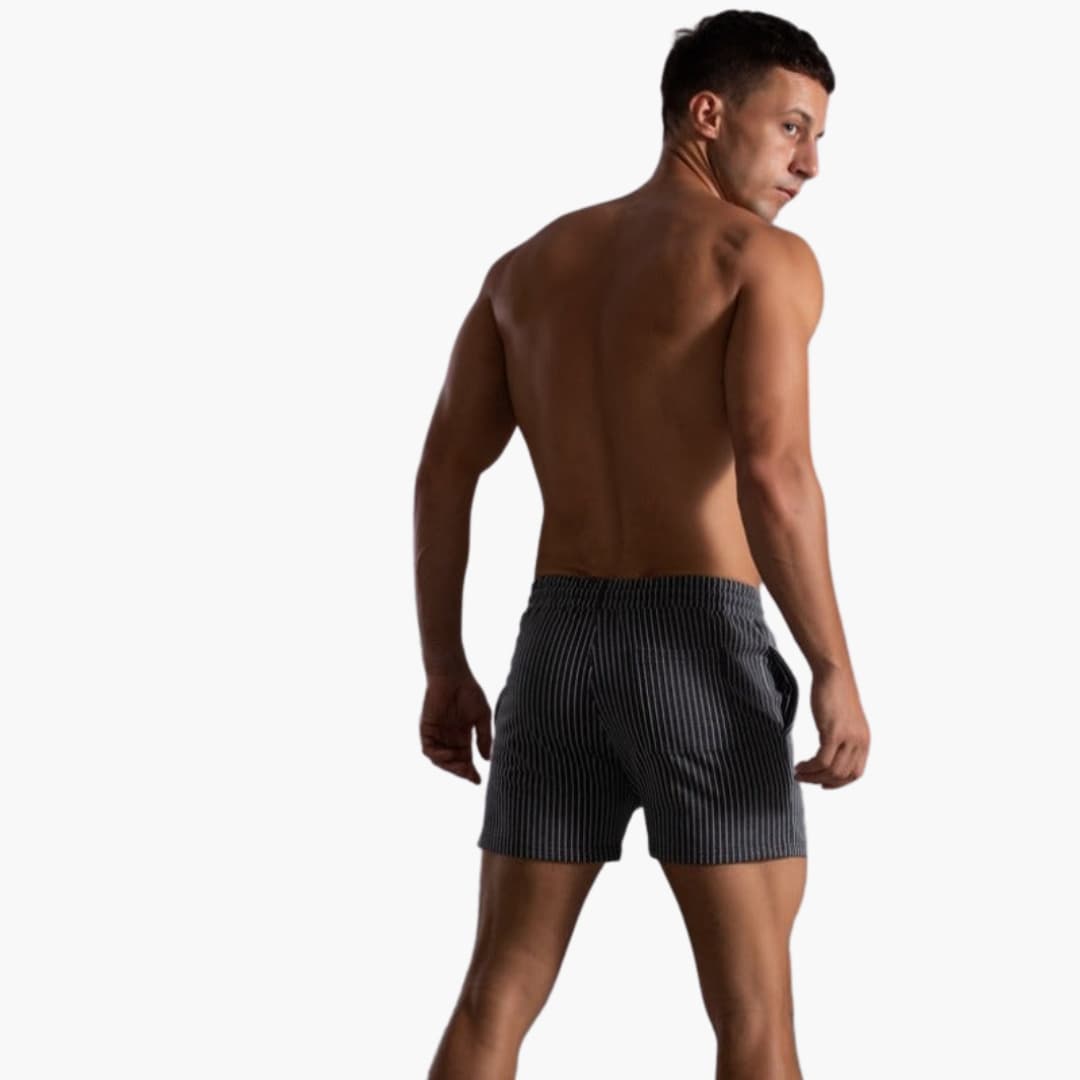 Kordelzug Gestreifte Shorts für Herren
