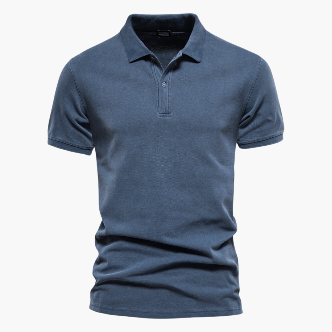 Schlankes Poloshirt mit Kragen für Herren