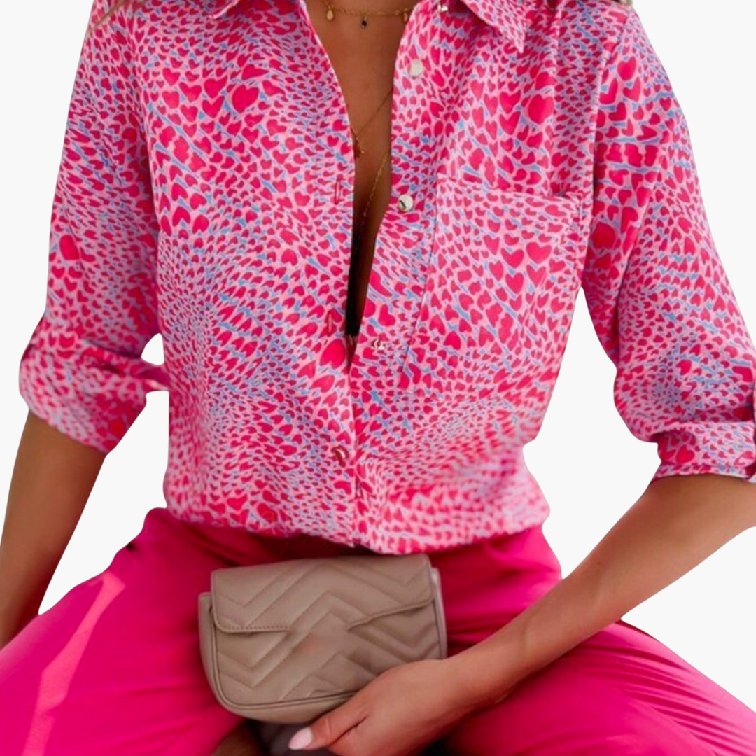 Klassischer Kragen Bluse für Damen