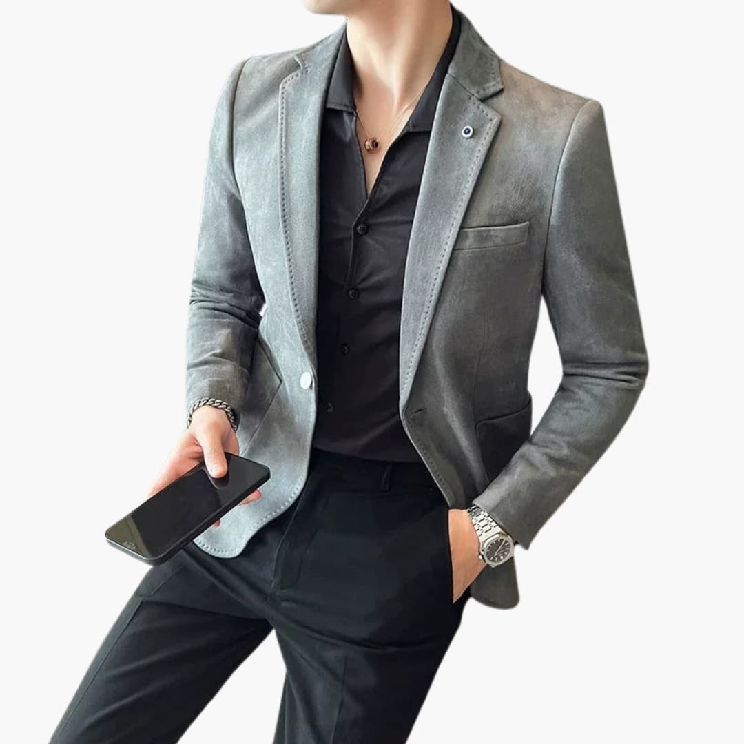 Moderner Anzugblazer aus Wollmischung für Herren
