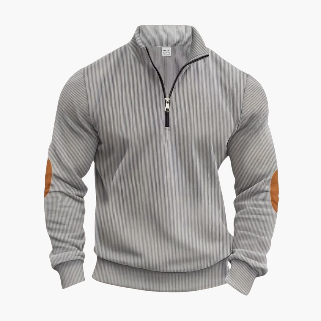 Klassischer Halbzip Strickpullover für Herren