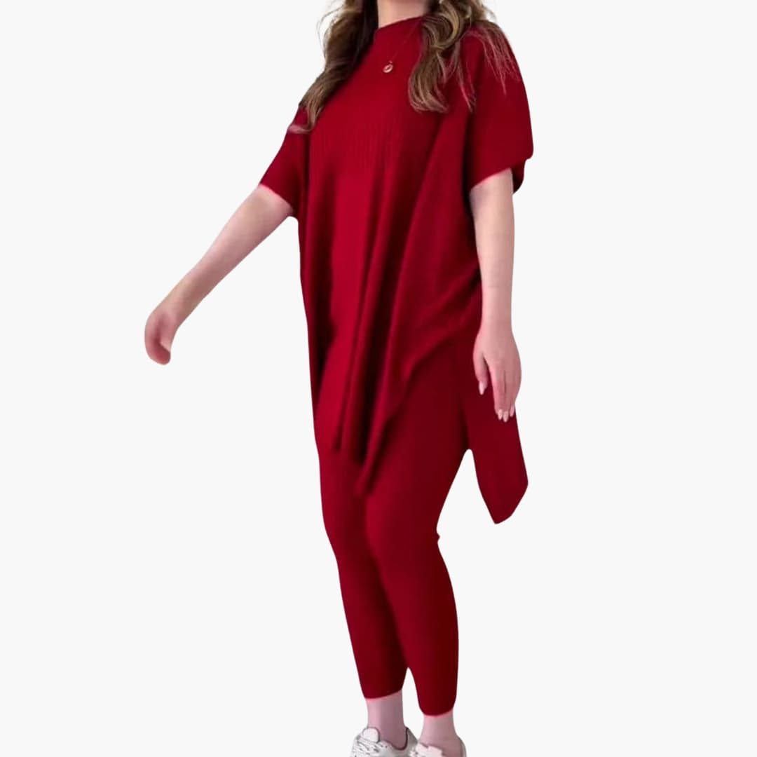Langarm Strick-Zweiteiler für Damen
