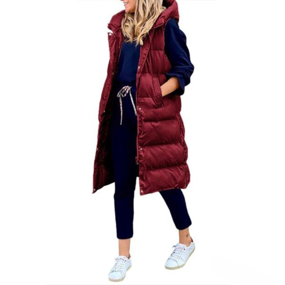 Langer Stepp-Bodywarmer für Damen