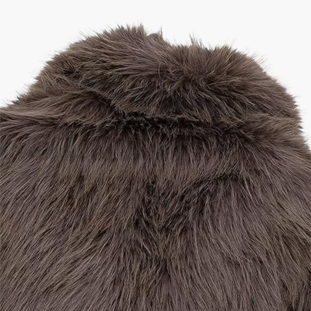 Flauschiger Mantel für Damen