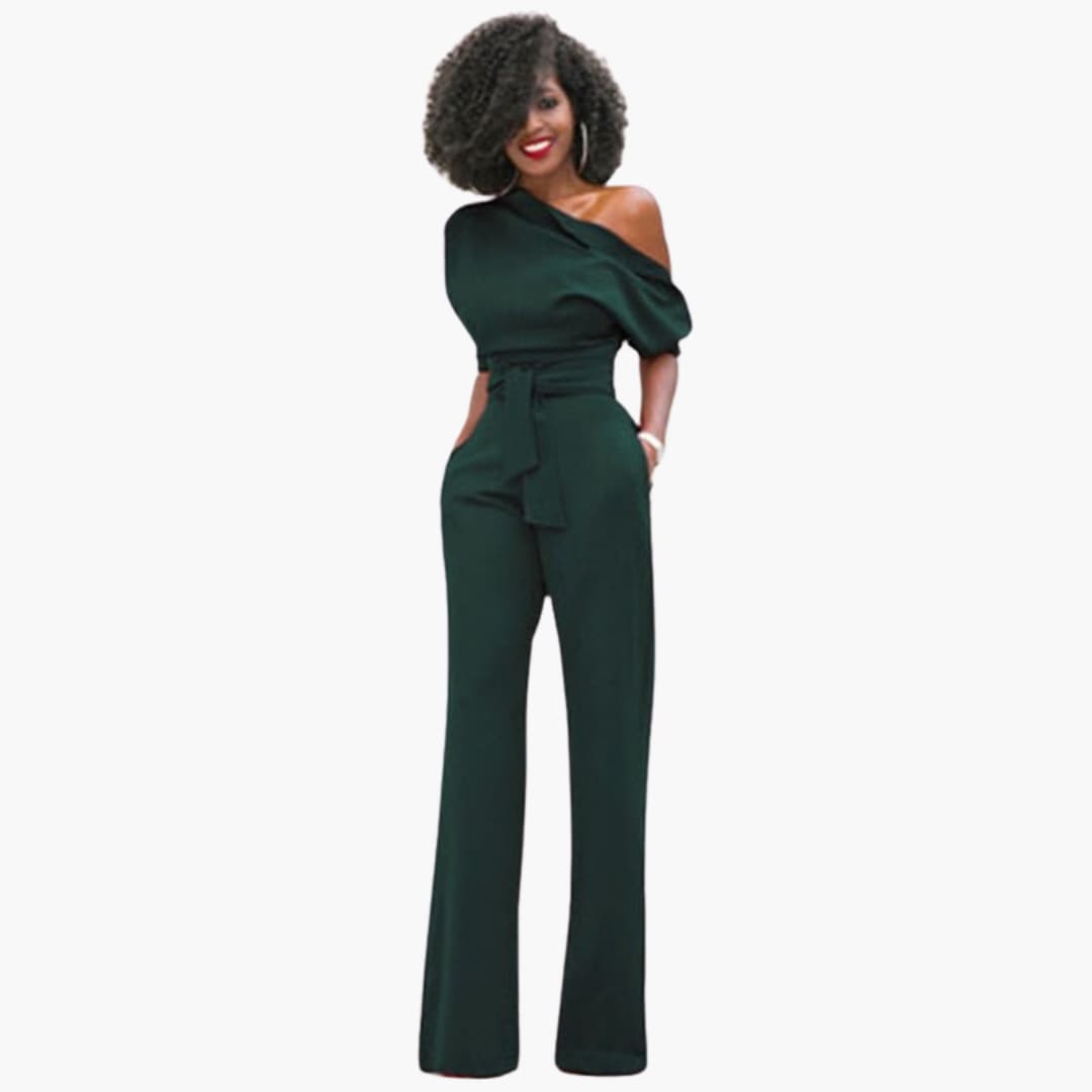 One-Schulter Overall mit Gürtel für Damen